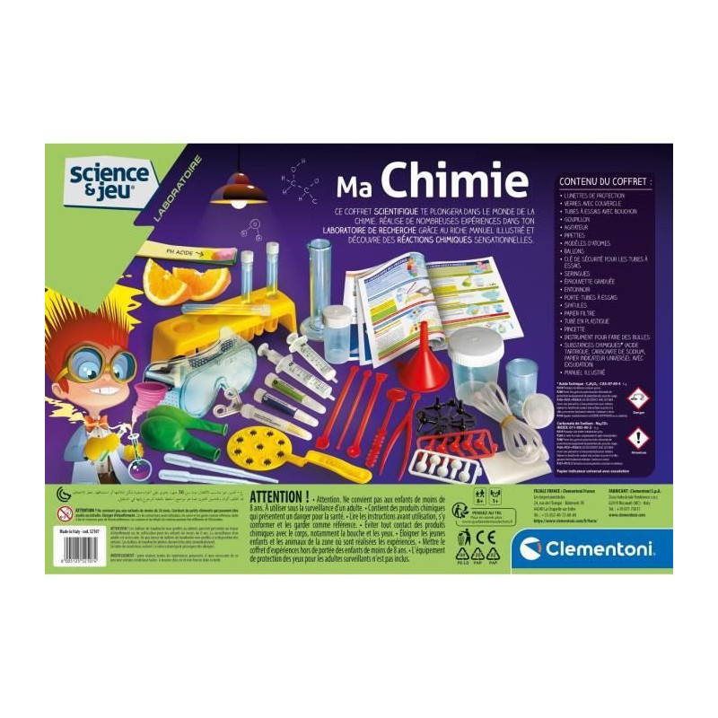 CLEMENTONI Science & Game - My Chemistry - Scientific Game
