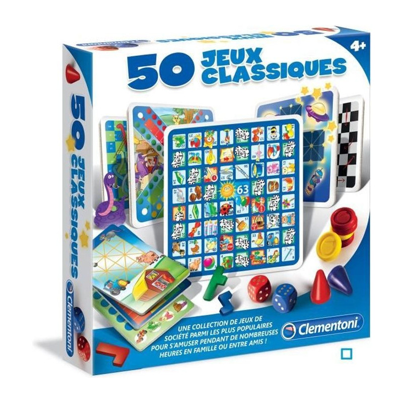 CLEMENTONI - 50 classic games - Board Game