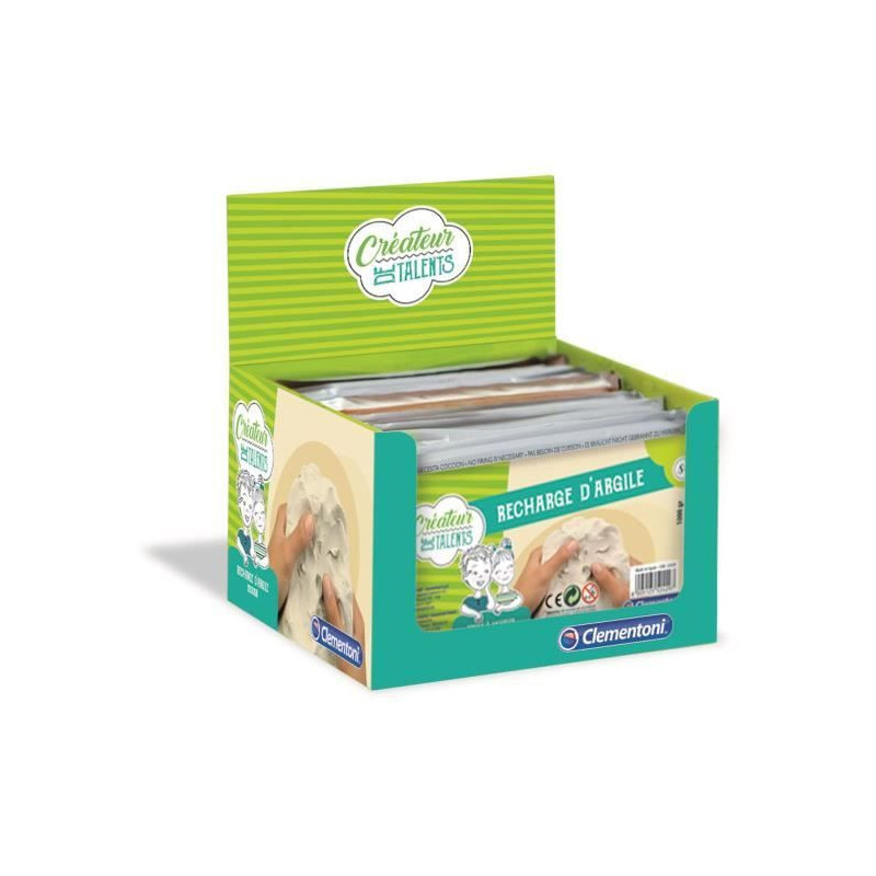 CLEMENTONI Creator of talents - Clay Refill 1Kg - Creative hobbies
