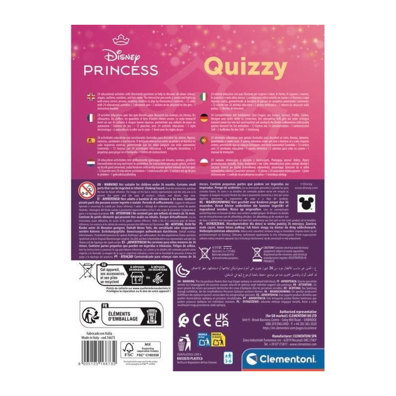 CLEMENTONI - Quizy - Princess