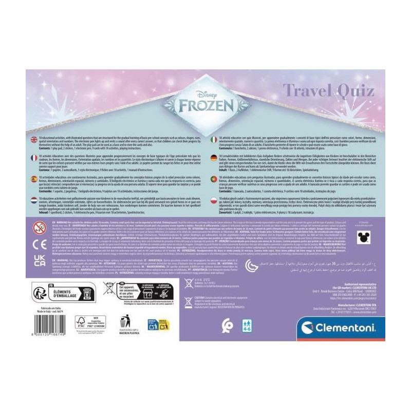 CLEMENTONI - Educational desk - Frozen