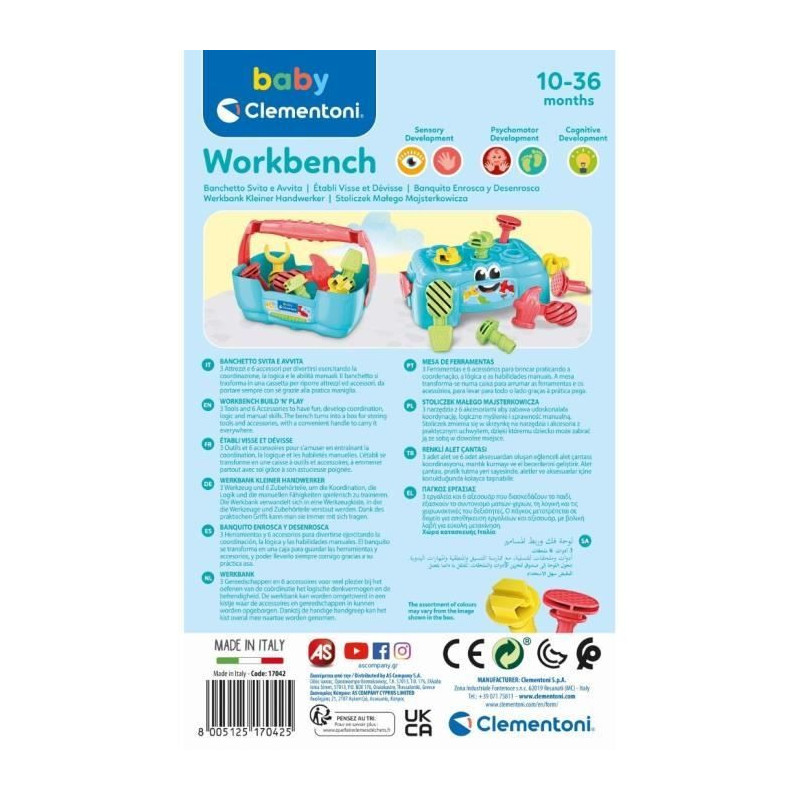 CLEMENTONI Baby - DIY workshop - Early learning game