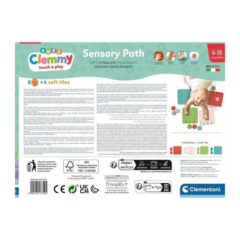 CLEMENTONI - 17352 - Clemmy sensory mats