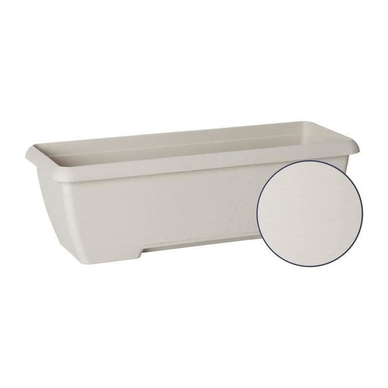 Planter - GARDEN ID Teramo - White 60 cm - Solidity - Integrated water