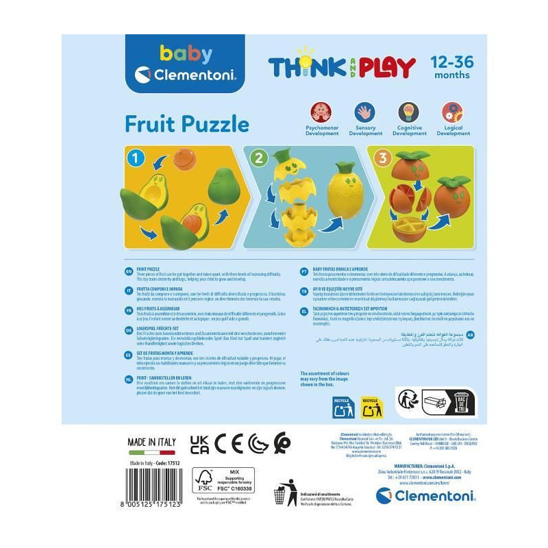 CLEMENTONI - My fruits to assemble