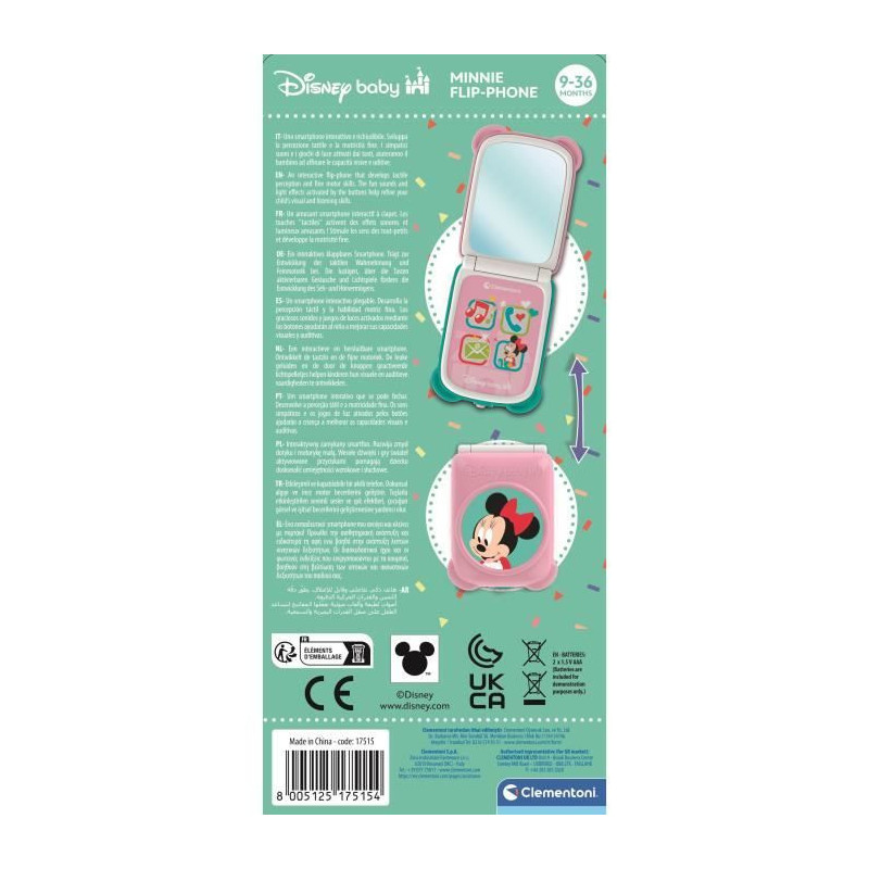 CLEMENTONI - Flip Phone - Minnie
