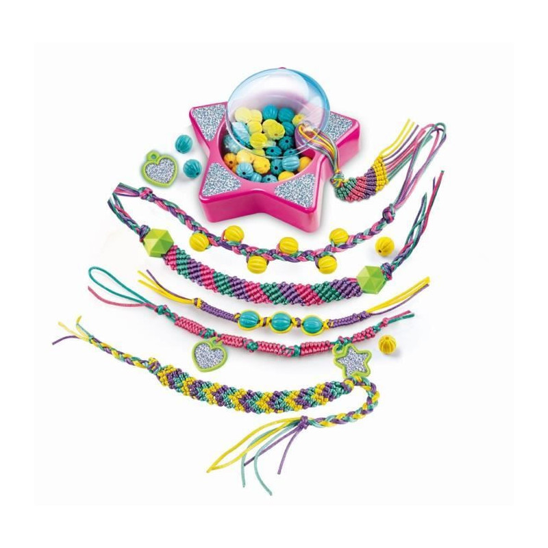 Clementoni Crazy Chic - Friendship bracelet creation box - Beads and t