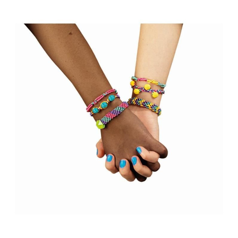 Clementoni Crazy Chic - Friendship bracelet creation box - Beads and t