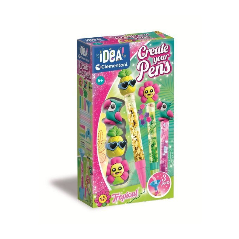 Clementoni - Create your pens - Mini Pen Workshop - Tropical theme - 3