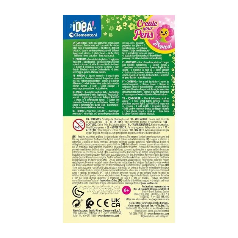 Clementoni - Create your pens - Mini Pen Workshop - Tropical theme - 3