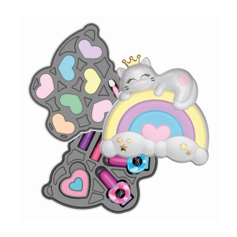 Clementoni - Rainbow Makeup Set - 2 eyeshadow palettes, lipstick and n