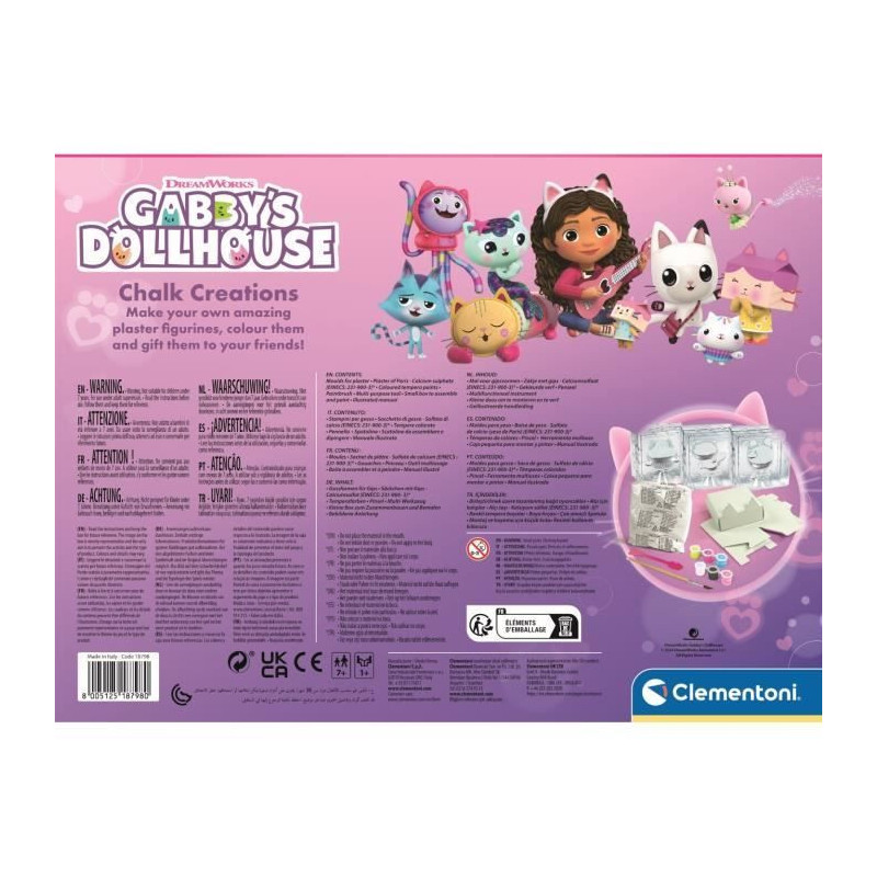 Clementoni - Gabby and the Magic House plaster creations - Multi-activ