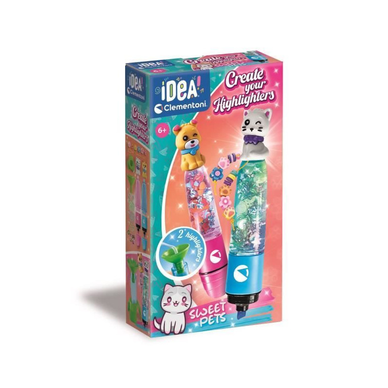 CLEMENTONI - Create your fluorescents - Sweet Pets