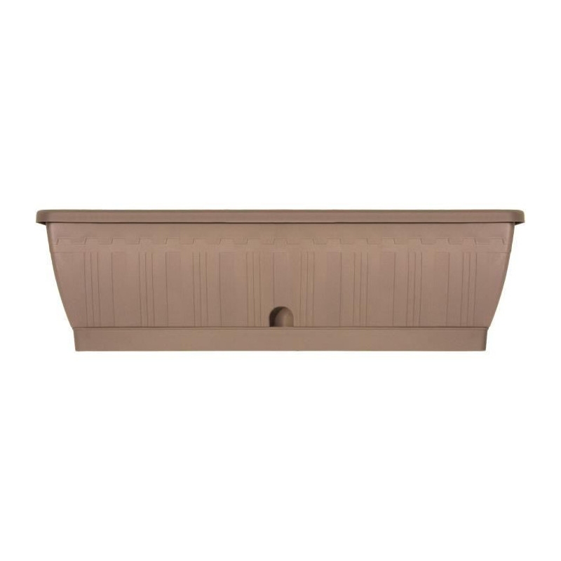 Planter - GARDEN ID Terraflor - Taupe 60 cm - Solidity - Water reserve
