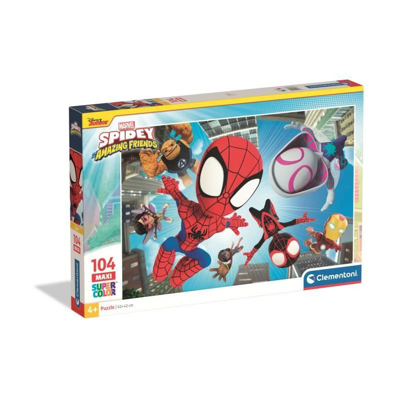 CLEMENTONI - 104 pieces Maxi - Spidey