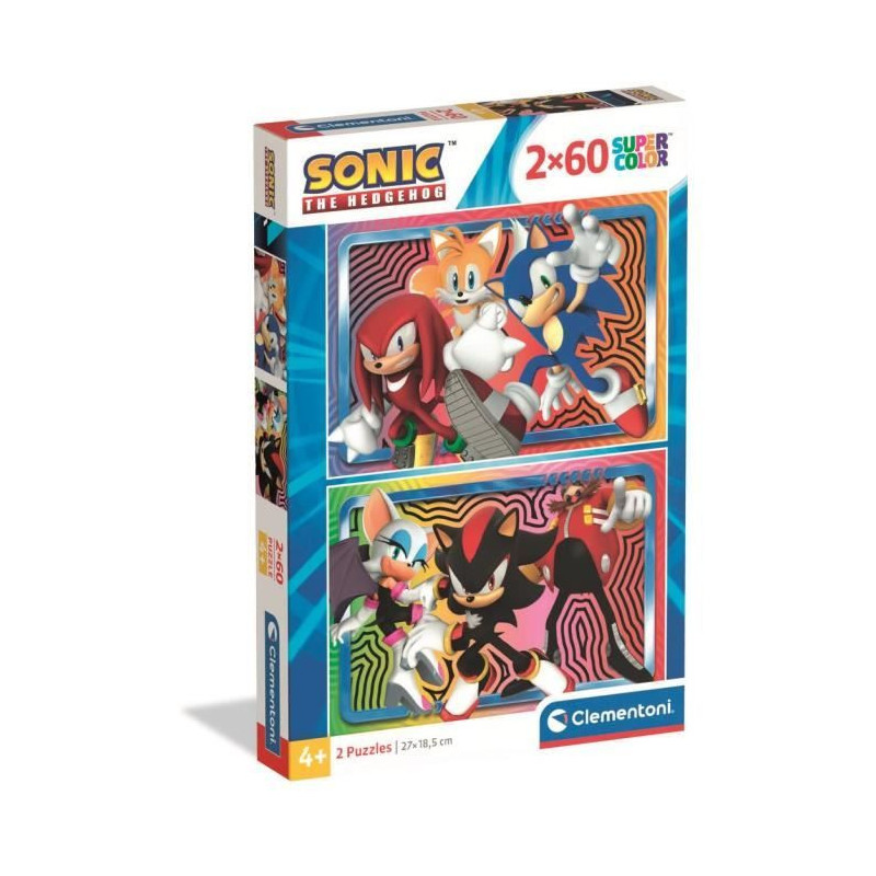 CLEMENTONI - 2x60 pieces - Sonic