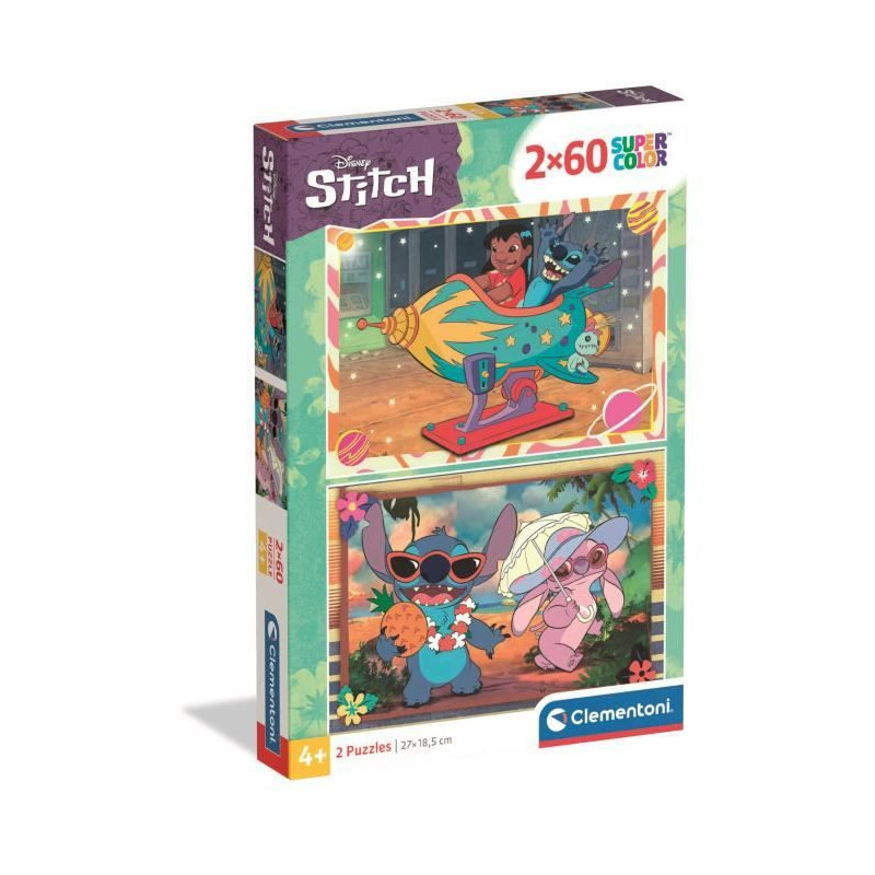 CLEMENTONI - 2x60 pieces - Stitch
