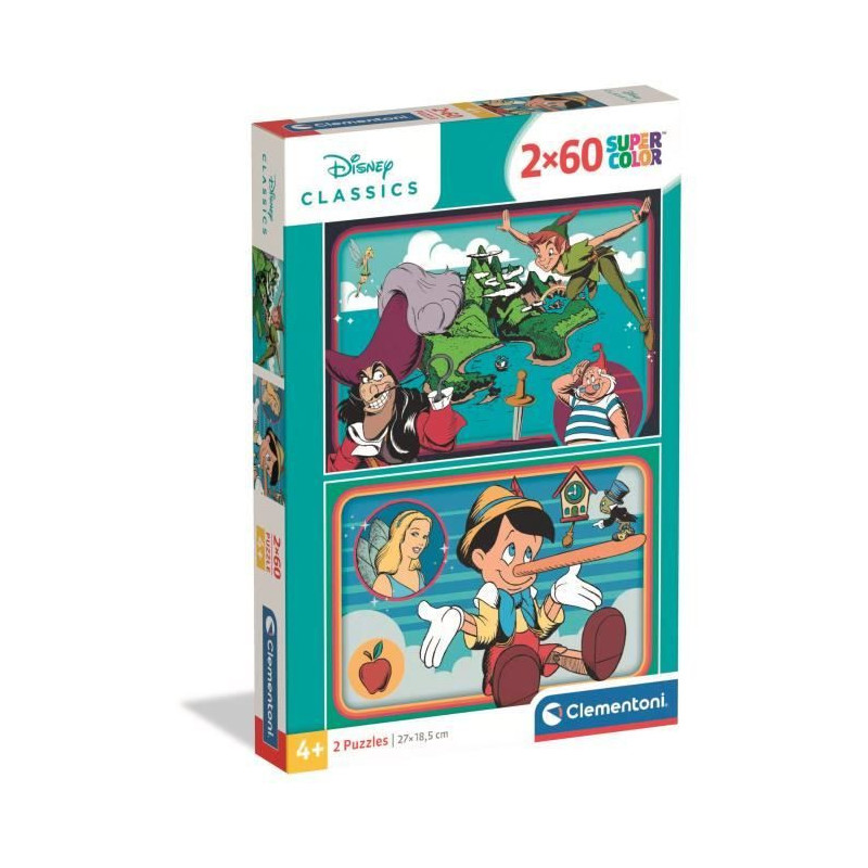CLEMENTONI - 2x60 pieces - Disney Classic