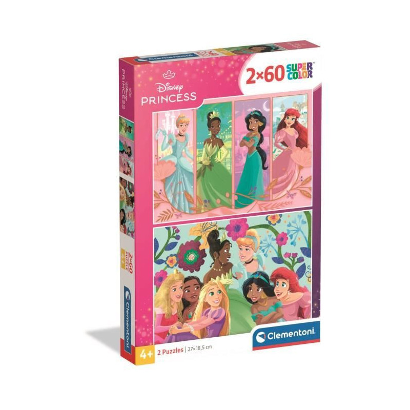 CLEMENTONI - 2x60 pieces - Disney Princess