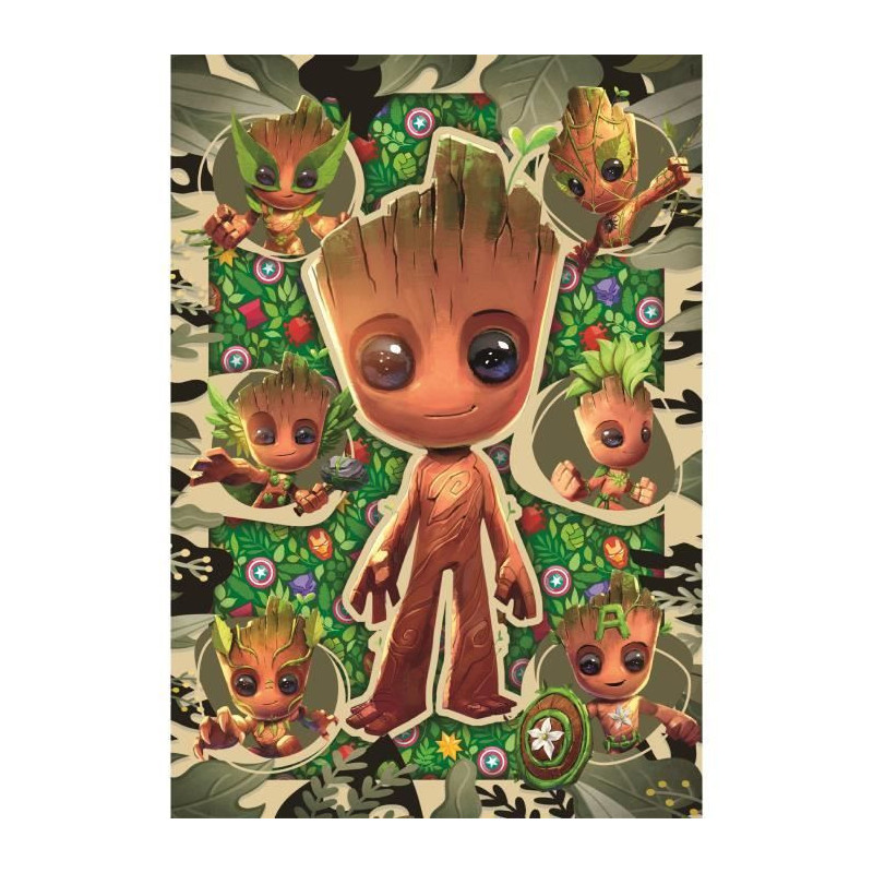 CLEMENTONI - 104 pieces - Marvel, Groot
