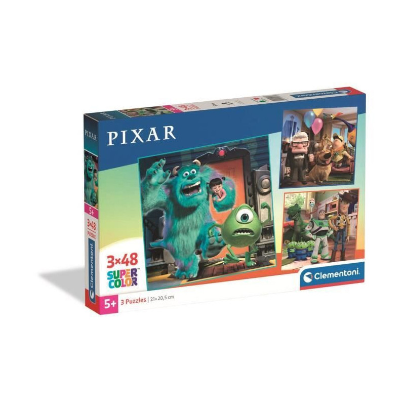 CLEMENTONI - 3x48 pieces - Disney Pixar