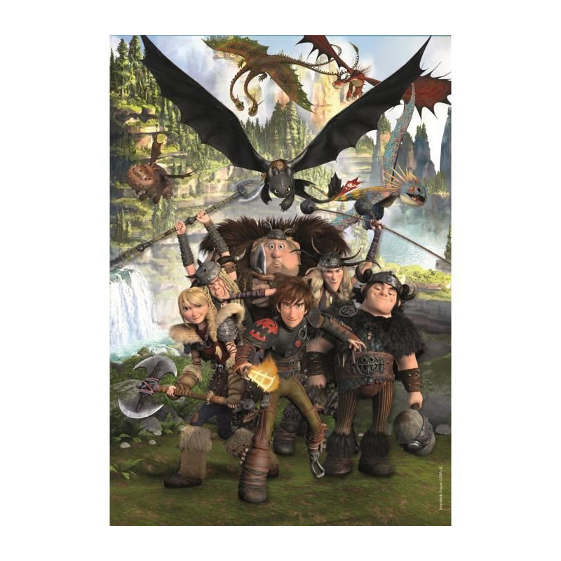 CLEMENTONI - 180 pieces Super - Dragons