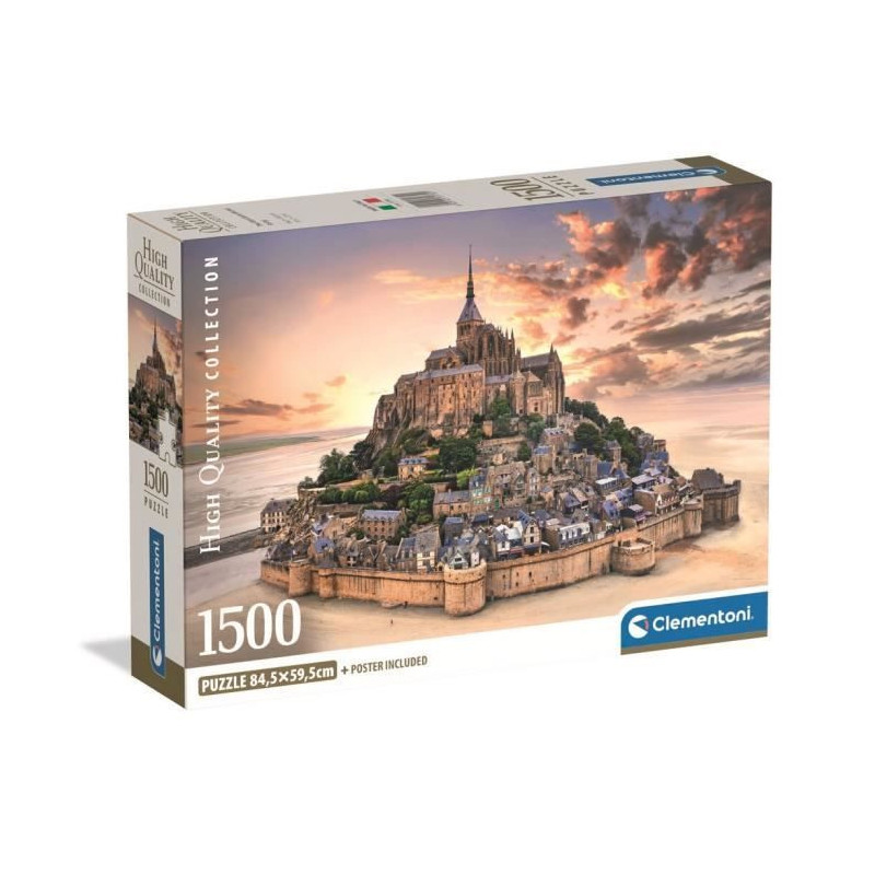 CLEMENTONI - Compact 1500 pieces - Mont Saint-Michel