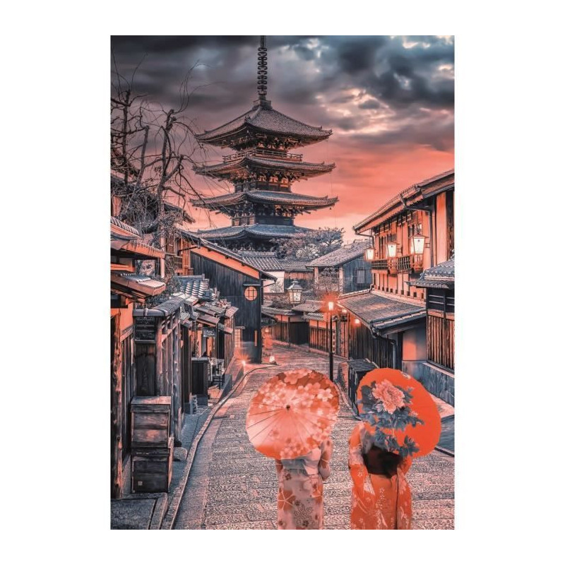 CLEMENTONI - Compact 500 pieces - Evening in Kyoto