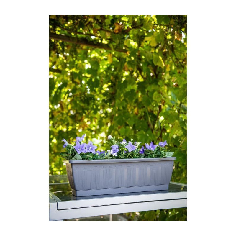 Planter - GARDEN ID Terraflor - Anthracite 60cm - Solidity - Water res
