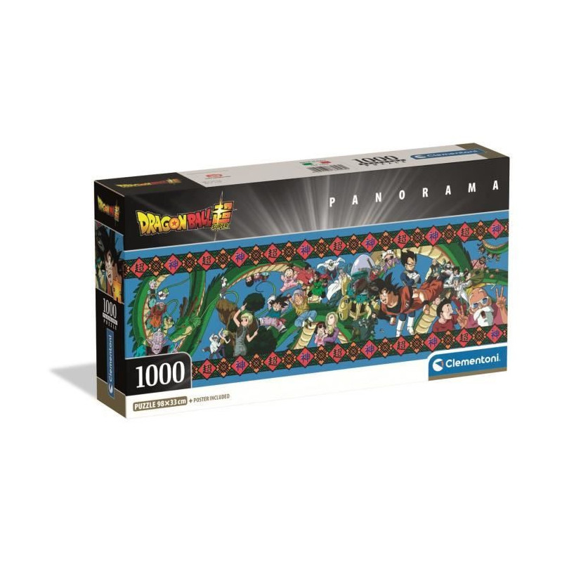 CLEMENTONI - Compact 1000 pieces Panorama - Dragon Ball Super