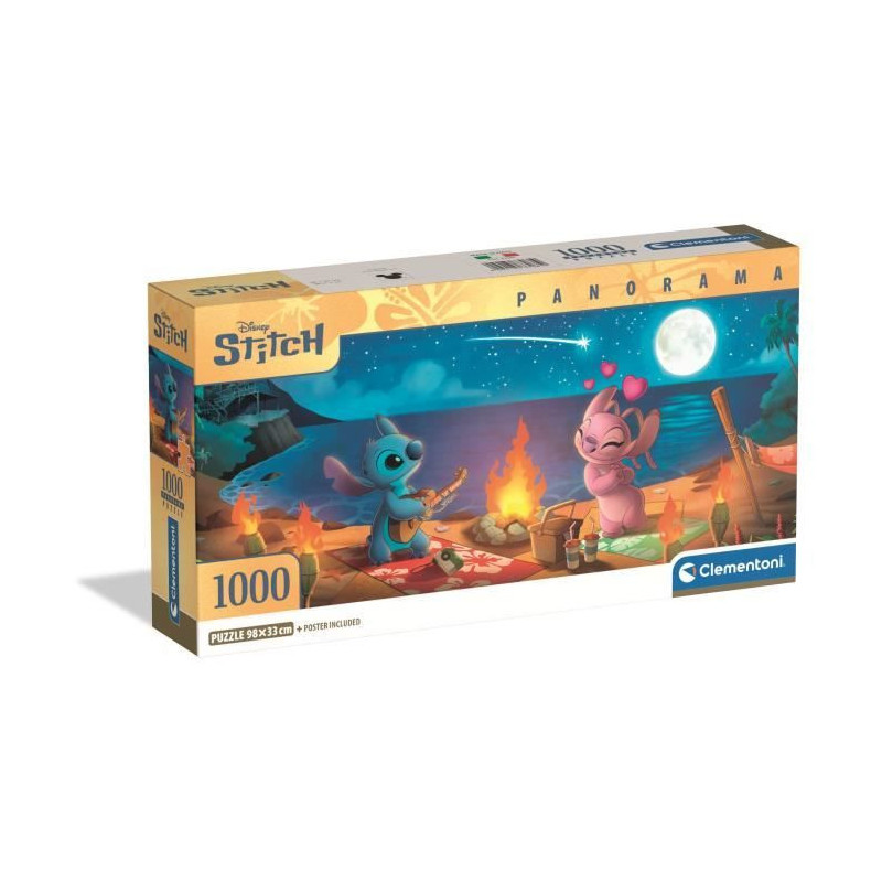 CLEMENTONI - Compact 1000 pieces Panorama - Stitch