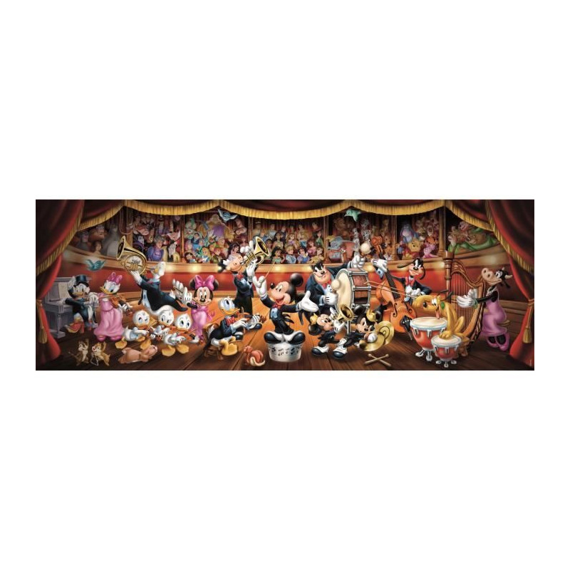 CLEMENTONI - Compact 1000 pieces Panorama - Disney Orchestra