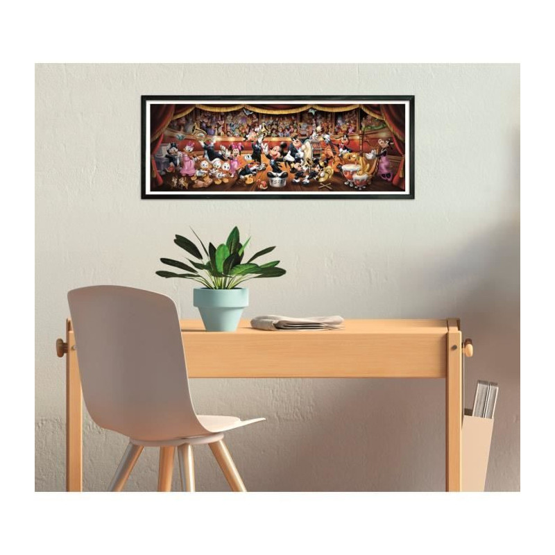 CLEMENTONI - Compact 1000 pieces Panorama - Disney Orchestra