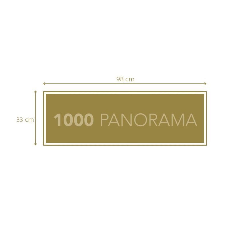CLEMENTONI - Compact 1000 pieces Panorama - Disney Orchestra