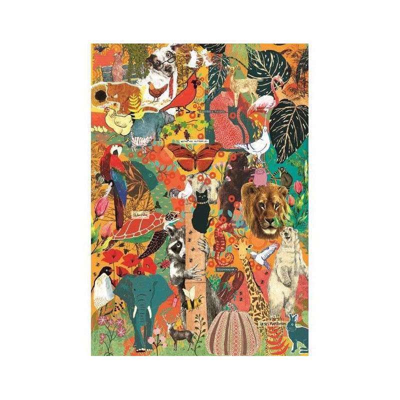 CLEMENTONI - Compact 1000 pieces - More is more - Animals & Botanics