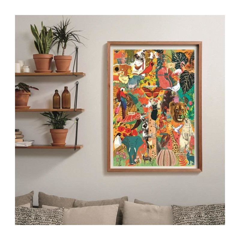 CLEMENTONI - Compact 1000 pieces - More is more - Animals & Botanics