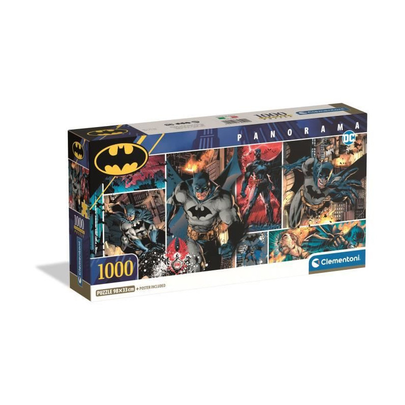 CLEMENTONI - Compact 1000 pieces Panorama - Batman