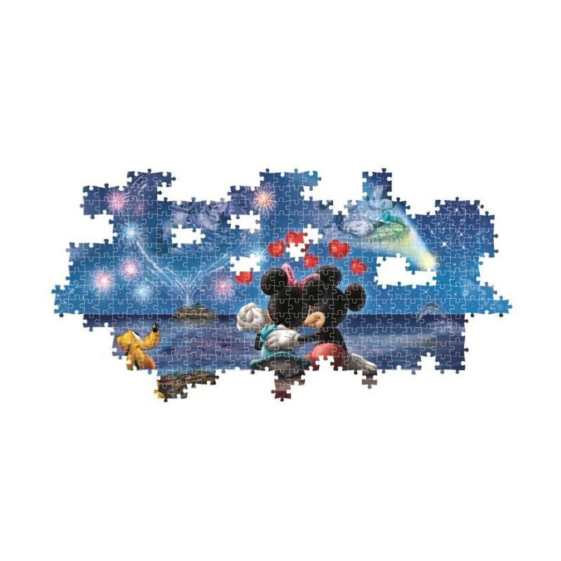 CLEMENTONI - Compact 1000 pieces Panorama - Mickey & Minnie