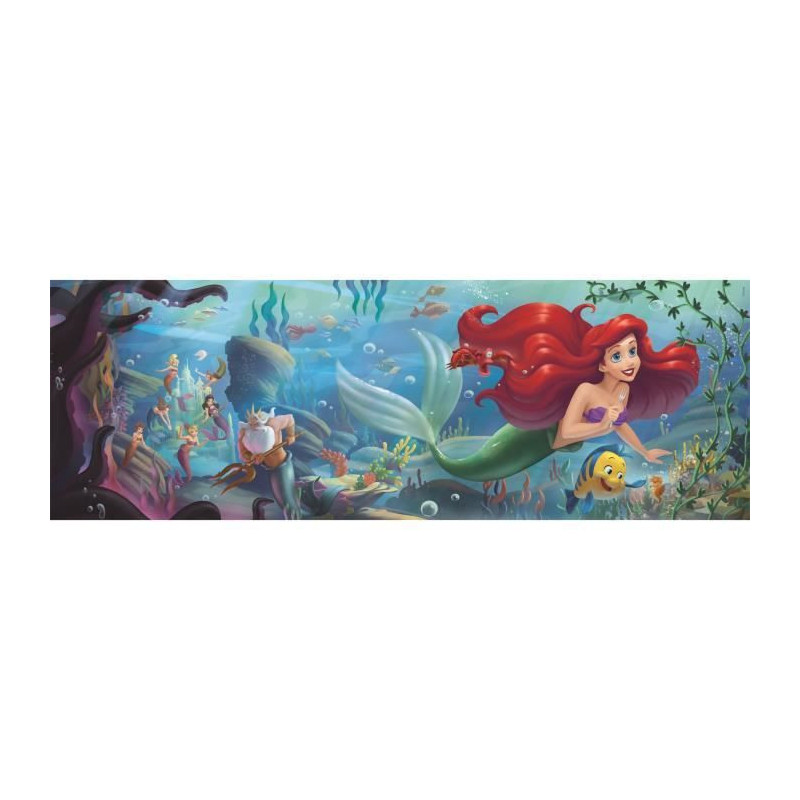 CLEMENTONI - Compact 1000 pieces Panorama - The Little Mermaid