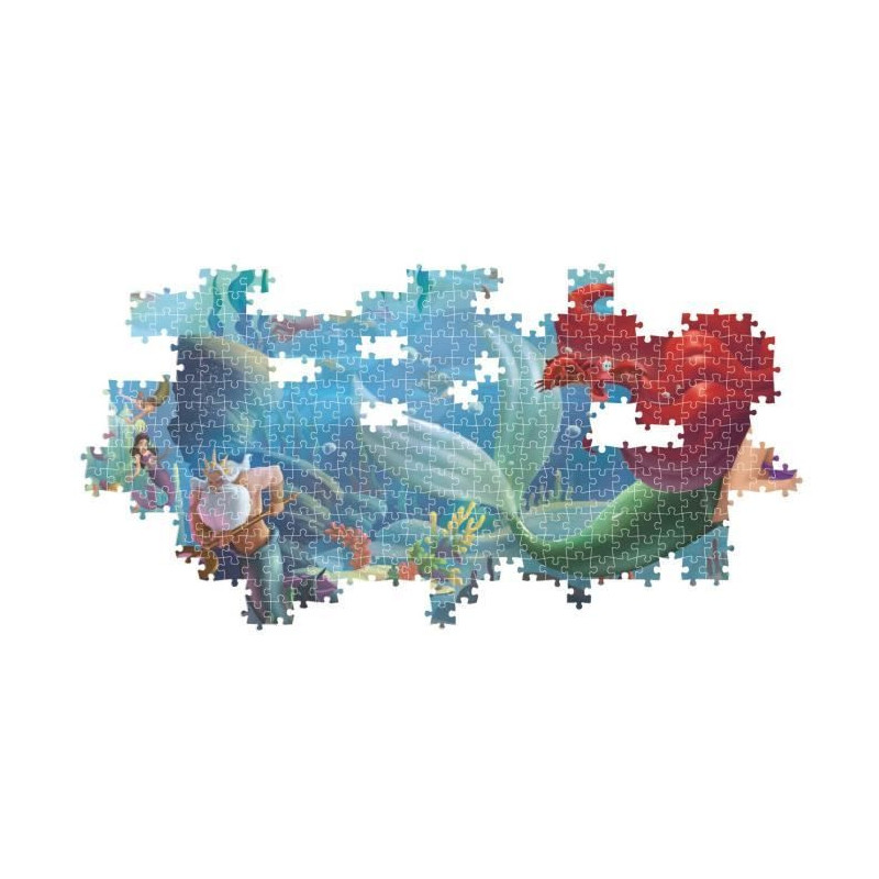 CLEMENTONI - Compact 1000 pieces Panorama - The Little Mermaid