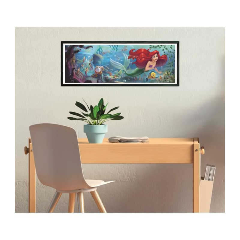 CLEMENTONI - Compact 1000 pieces Panorama - The Little Mermaid
