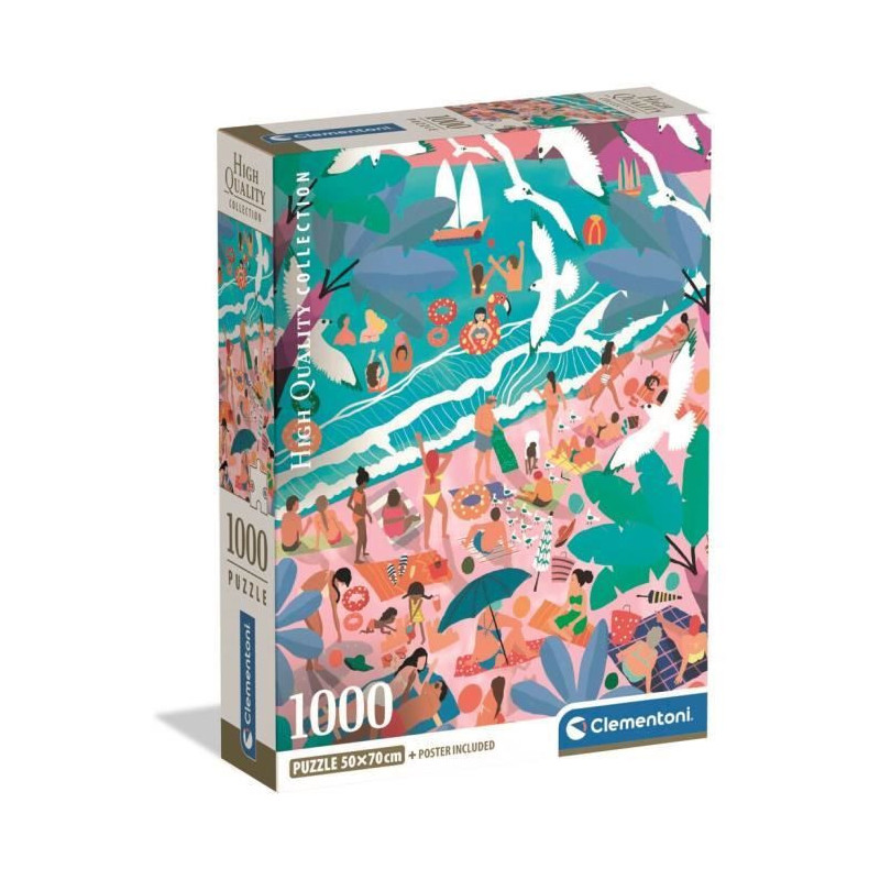 CLEMENTONI - Compact 1000 pieces - Sunday at the Beach