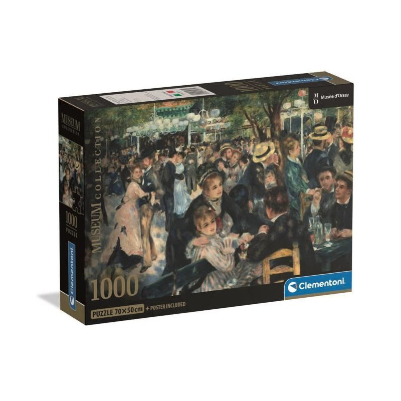 CLEMENTONI - Compact 1000 pieces - Renoir: Ball at the Mill