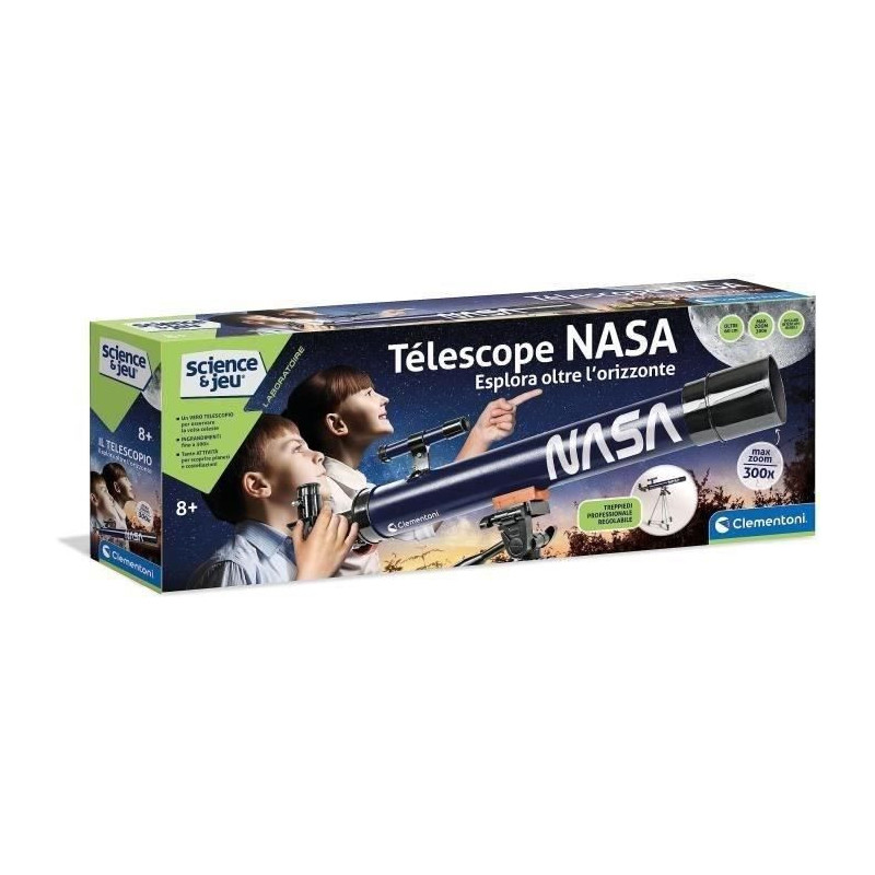 Clementoni - Science and play - NASA 50mm object telescope - Tripod ex