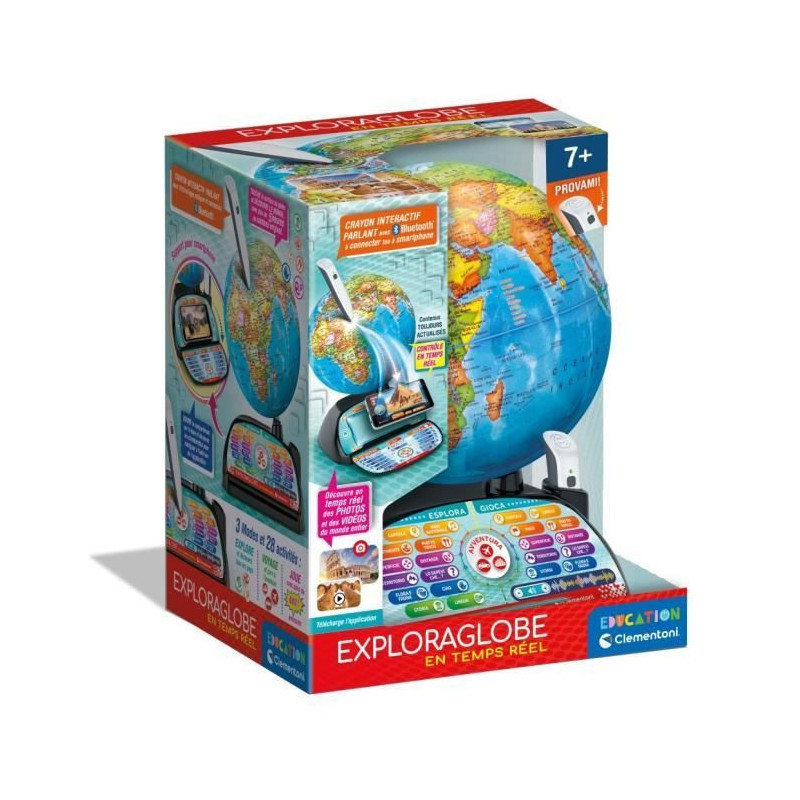 CLEMENTONI - Exploraglobe - Real-time travel - 3 game modes and 28 act