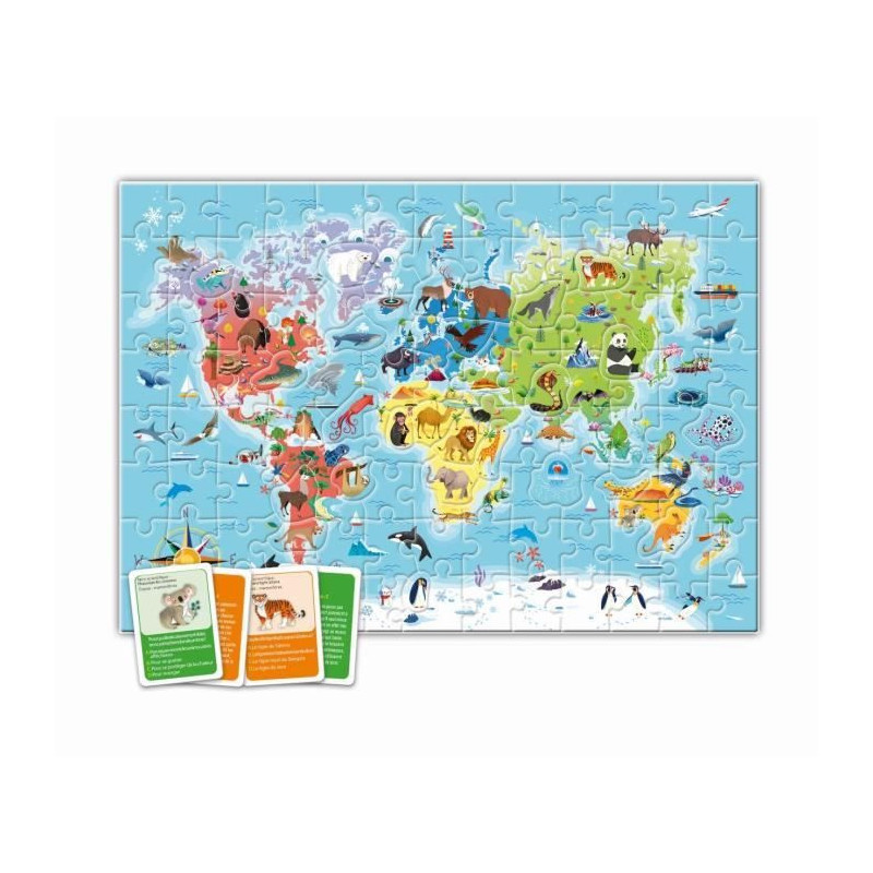 Clementoni - Puzzle to discover the world - With activities, challenge
