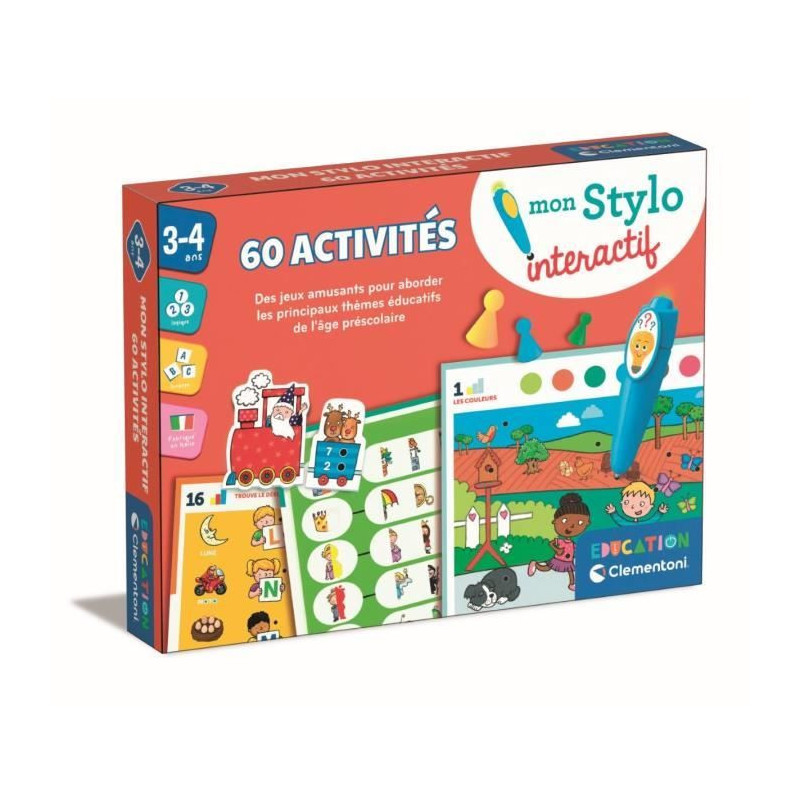 CLEMENTONI - My interactive pen - 60 educational activities - Light an