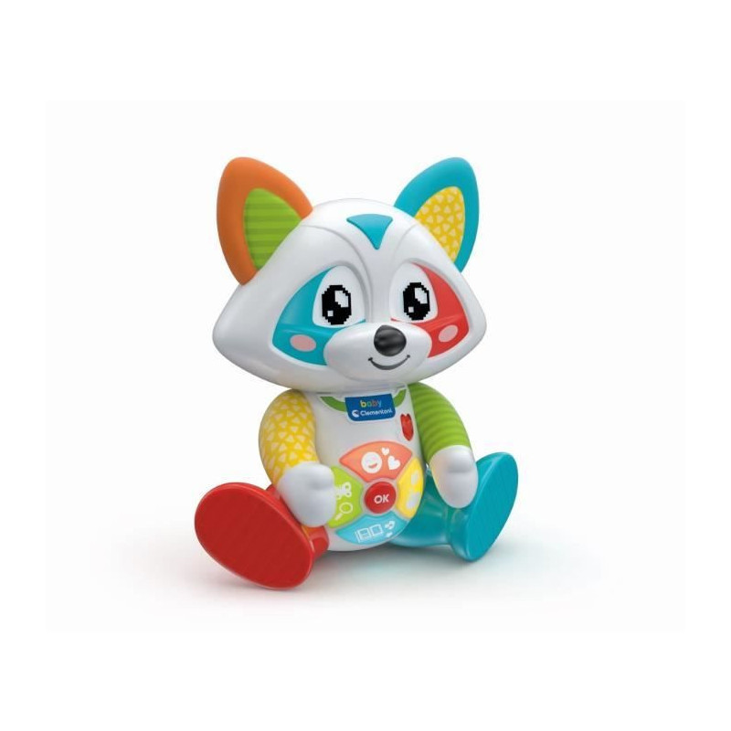 Baby Clementoni - Oliver, the playful raccoon - Interactive game - 4 g