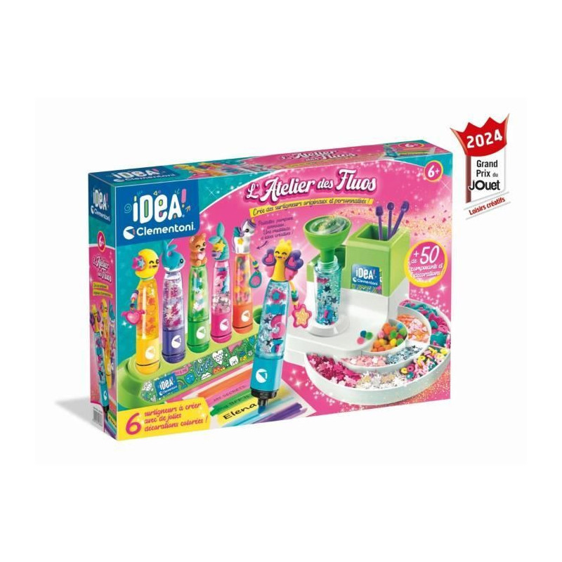 Clementoni- L'atelier des fluos - Creates 10 fluorescent highlighters