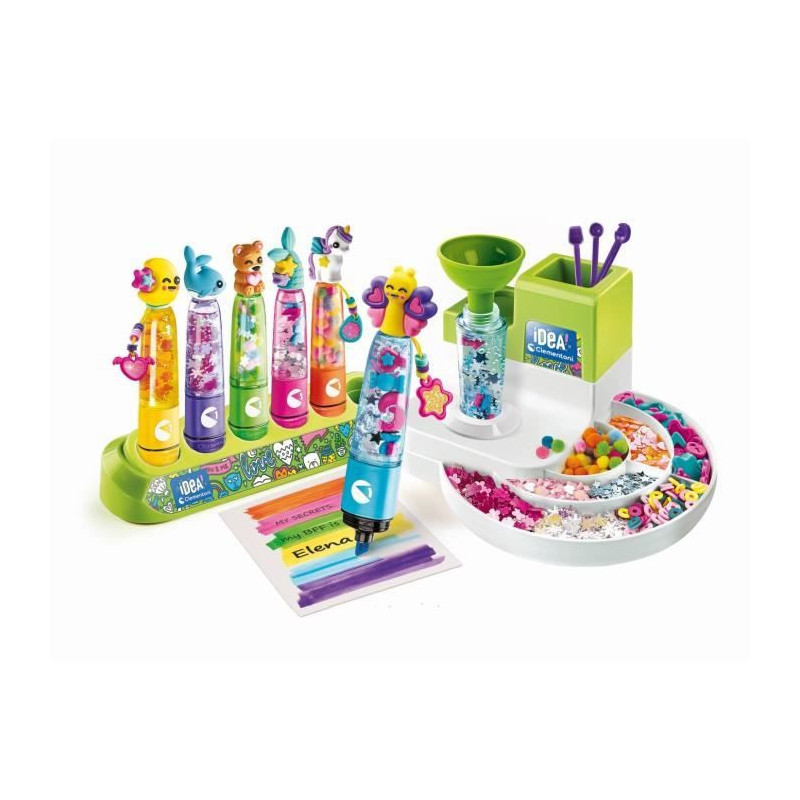 Clementoni- L'atelier des fluos - Creates 10 fluorescent highlighters